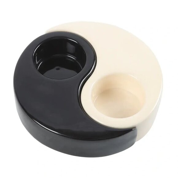 ($10) Yin Yang 2-Piece Tealight Candle Holder - Picture 4 of 6